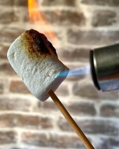 Marshmallow flambiert